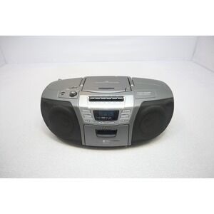 Aiwa CSD-ED26 Portable Boombox CD Cassette Radio Grey 1998 Excellent Vintage